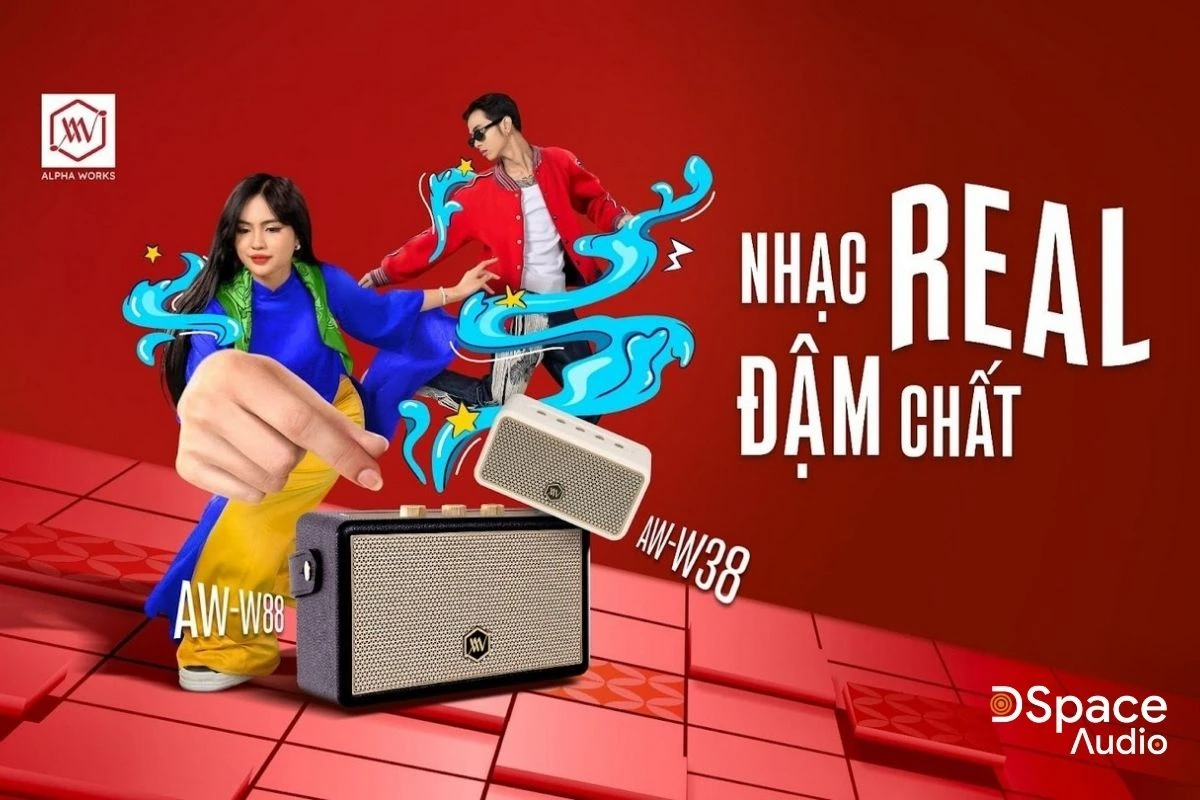 AW-W38 đảm bảo chất âm cân bằng chuẩn mực và gây ấn tượng mạnh với mọi thể loại nhạc. AW-W38 được cấu tạo bởi 2 củ loa toàn dải 2.25 inch mang lại sự đầy đặn trong từng bản nhạc, cùng với màng rung thụ động hình hộp chữ nhật có kích thước 5.1 x 2.3 inch giúp tái tạo chất âm trầm mạnh mẽ trên từng giai điệu.