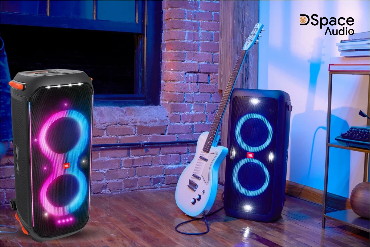 JBL Partybox 710 có thể cắm trực tiếp với nhạc cụ để trình diễn