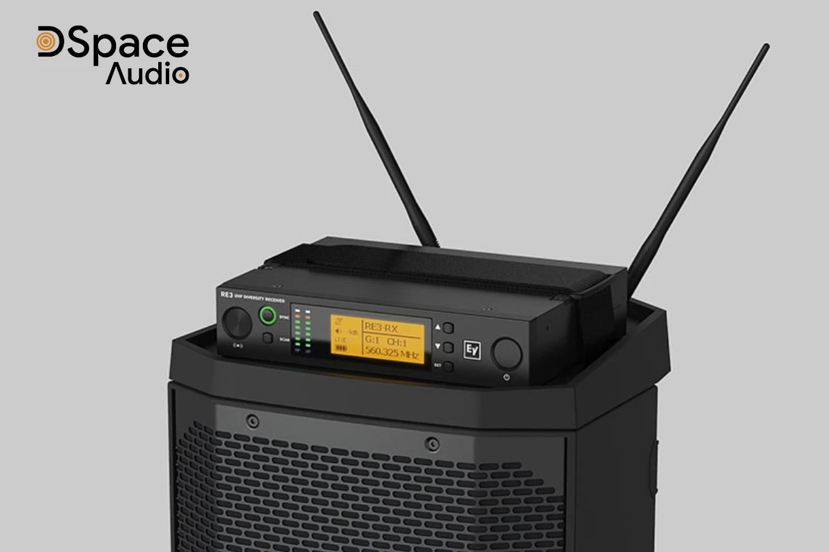 Loa di động Electro-Voice Everse 8 hỗ trợ Bluetooth® 5.0, cho phép phát nhạc không dây trực tiếp từ điện thoại, máy tính bảng, laptop.